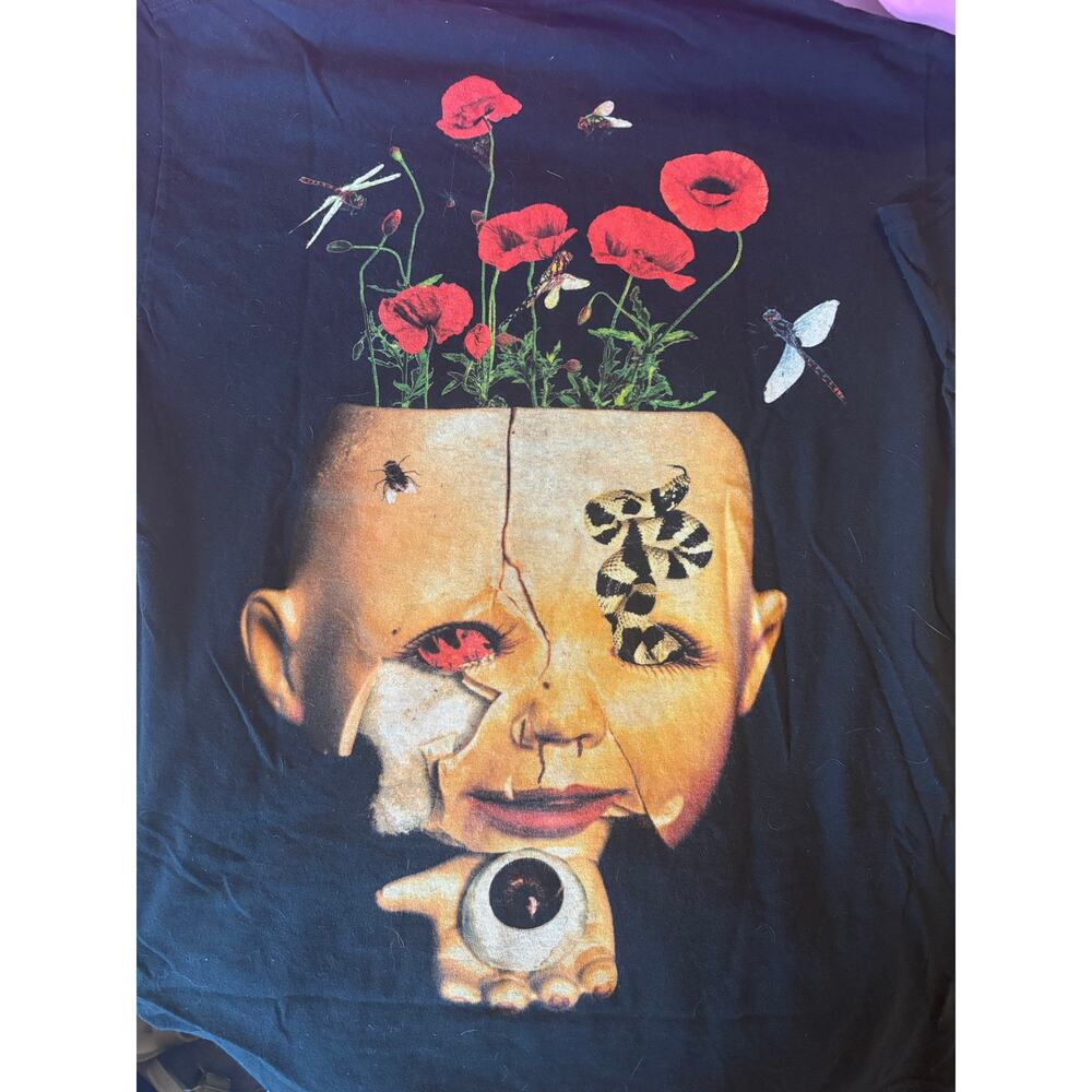 Travis Scott Live In Concert USA 17 Tour Graphic Tee Men’s Medium Black Rap Tee